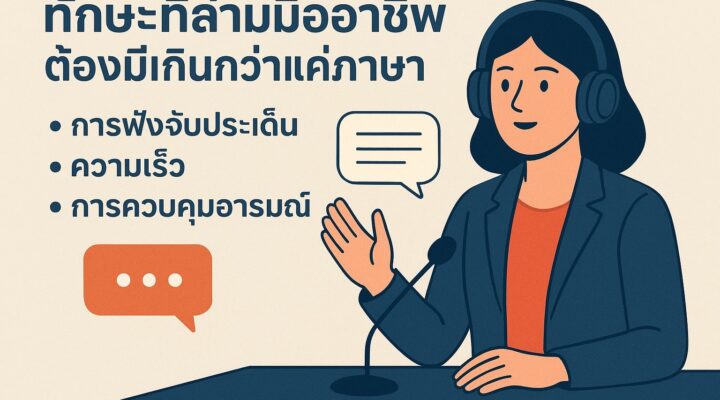 ทักษะที่ล่ามควรมี
